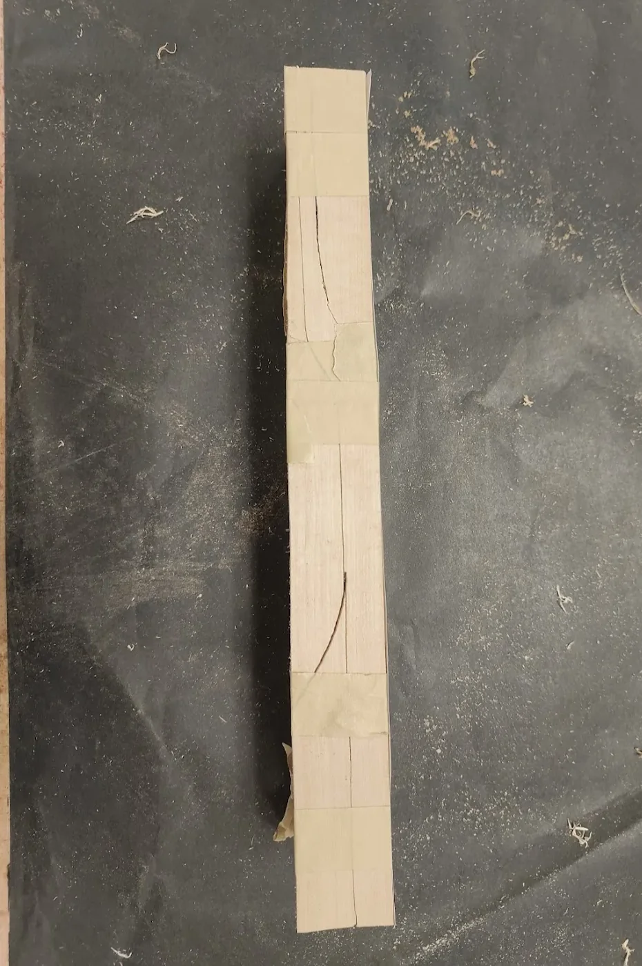 A picture I got of my side view post cutting and taping back together.